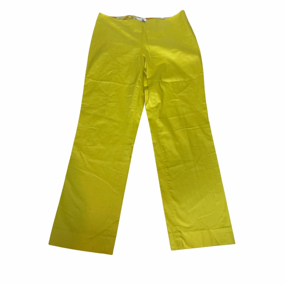 Vintage Emilio Pucci Trim Yellow Pants USA 10 - Picture 6 of 16